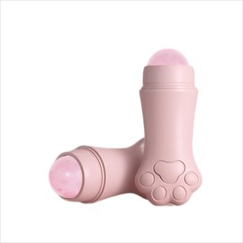 SENGEWR 1pc Volcanic Rock Facial Roller with Oil Control Function, Pink Volcanic Stone Absorbing Excess Oil for Oil Control, Natural Oil Absorbing Volcanic Rock