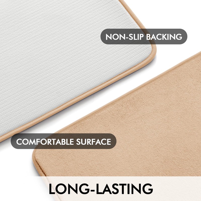 MIULEE 1 P Non-Slip Hydrophilic Memory Foam Bath Mat Superfine