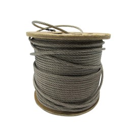 Stainless Steel Wire Rope Cable 2MM 7x7 (100M Reel Grade 316 Rigging Marine Metal)