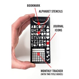 Sketchmark Journal Bookmark: Stainless Steel Journal Bookmark Stencil