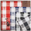 Ross Zwirn Half-Linen Tea Towel Cocktail Glasses Jacquard 50 x
