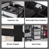 IRIS USA Plastic Drawer Storage Organizer Rolling Cart, 3-Drawers, for