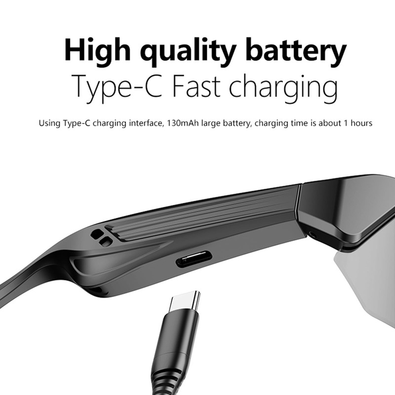 Bluetooth Sunglasses for Men & Women, Smart Audio Glasses with