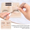 3-in-1 Lash Mannequin Head, Eyelash Extension Mannequin Head, Realistic Makeup
