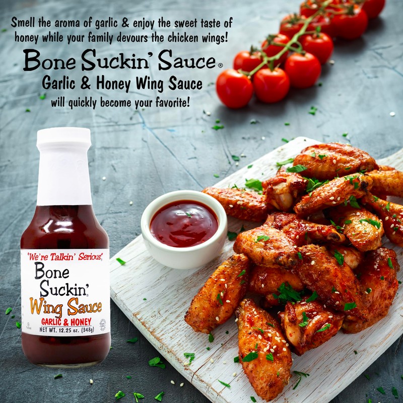 Bone Suckin' Garlic & Honey Wing Sauce, All Purpose Wing