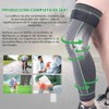Fundas de Compresión Transpirables 3 Pares para Rodilla y Pantorrilla