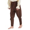 Men's Pirate Renaissance Pants with Ankle Banding - Medieval Viking
