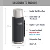 THERMOS ICON SERIES, Stainless Steel Beverage Bottle, Granite, 40 oz