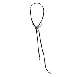 Floerns Women's Retro Cowboy Collar Necklace Western Rodeo Bolo Tie Vintage Accessories Black One-Size