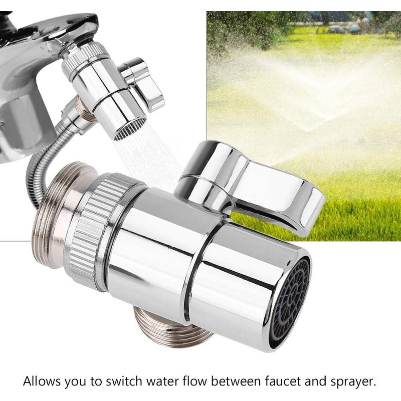 WYANG Válvula desviadora Grifo Divisor Lavabo Fregadero Manguera M24 Adaptador