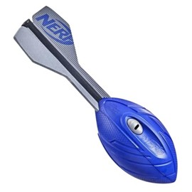 Nerf Vortex Aero Howler, Long Distance Throwing Foam Football, Built-in Whistle Sound, Soft Grip, Blue