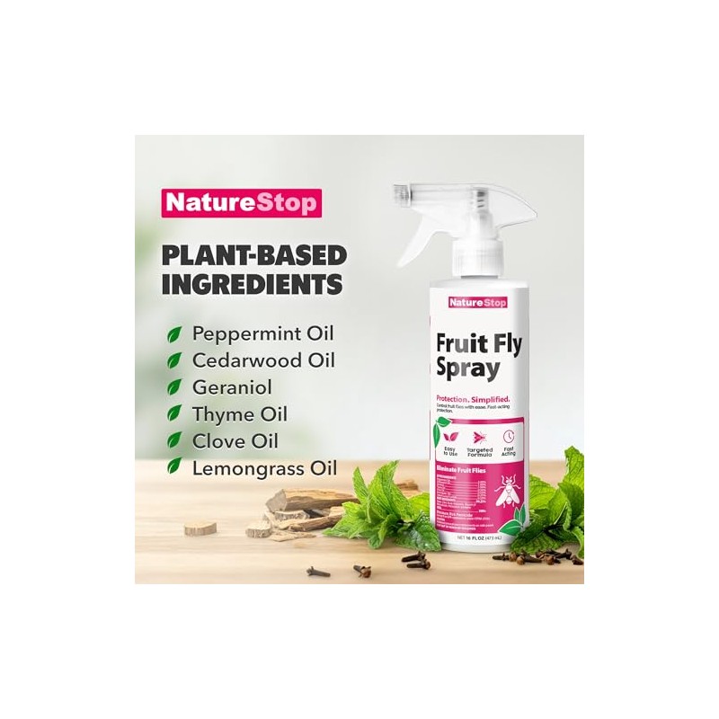 Fruit Fly Spray, Fast-Acting Fruit Fly Killer for Kitchens &