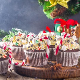 Pack of 40 Mini Christmas Candy Canes Decorations, Candy Ornaments Christmas Tree for Christmas Tree Decoration Pendants, Decorating Trees, Garlands and Others