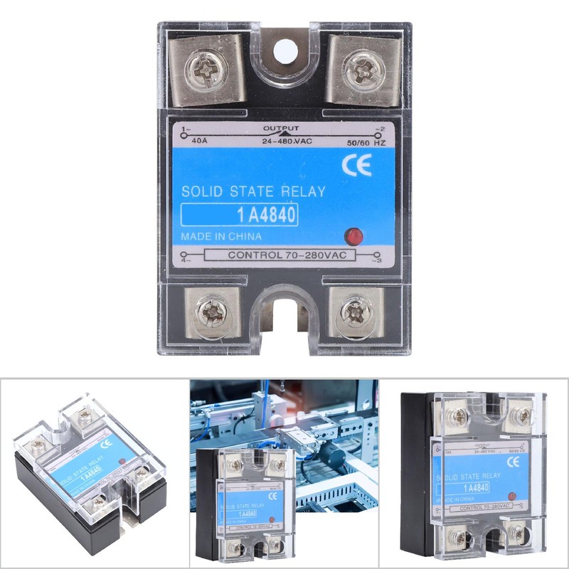 Single Phase Solid State Relay 70-280VAC Input 24-480VAC Load AC