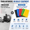 Resistance Band Kit (5 x 1.2m Bands) Use for Strength