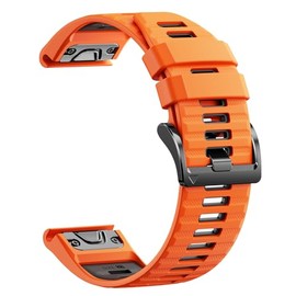 Quickfit 22mm Watch Bands for Garmin Fenix 8 47mm/7/6/5, Sports Silicone Bands Compatible with Garmin Fenix 8 Pro 47mm/7 Pro/6 Pro/5 Plus/Forerunner 9