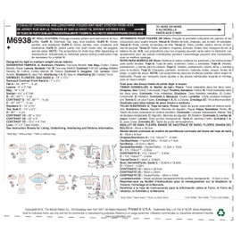 McCall Pattern Company M6938 Clothes for Sewing, Size 18-Inch
