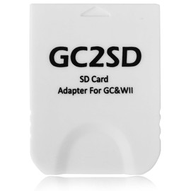 Hyamass GC2SD Storage Save Gamecube Memory Card Adapter Micro SD Card Adapter TF Card Reader Plug and Play Portable Professional Game Console Micro Storage Card Adapter for Wii and Gamecube/GC (White)