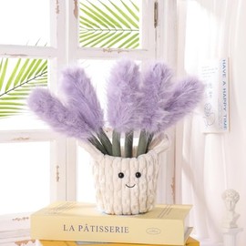 Apricot Lamb Potted Lavender Stuffed Animals for Kids, Soft Cute Plush Toys for Baby Girl and Boy, Fluffy Potted Lavender 10.3 Inches