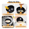 2 Pack Stainless Steel Egg Poacher, Non-Stick Egg Poacher Pan