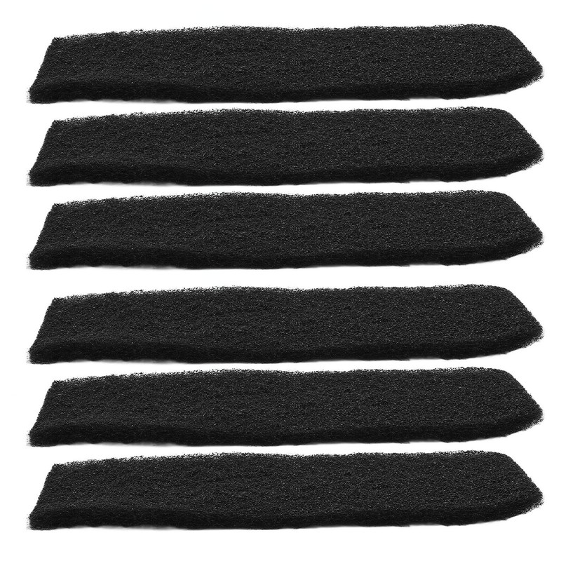 6PCS Ceiling Fan Filter Self Adhesive Activated Carbon Cotton Elliptical