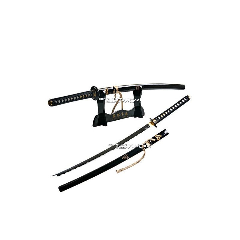 Munetoshi Handmade Kill Bill Bill's Samurai Katana Sword w/Stand &