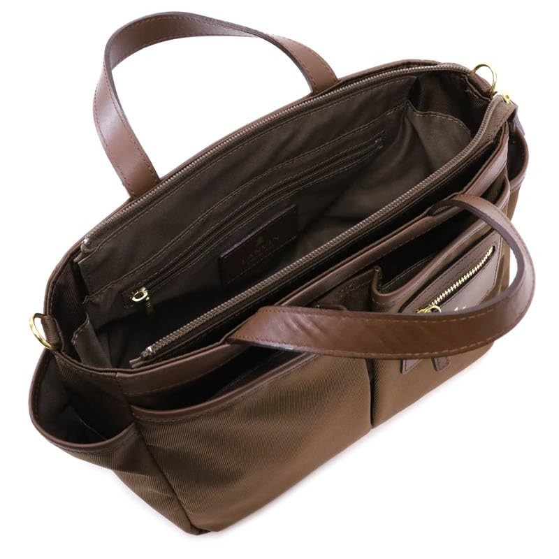 Lanvin Collection 61-6001 2-Way Shoulder Bag, Poche, Braun