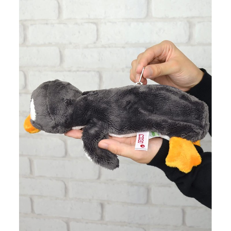 NICI 48346 Pencil Case Penguin Noshy Green, Grey