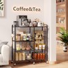 HapiRm Rolling Kitchen Microwave Cart - 4 Tier Microwave Table