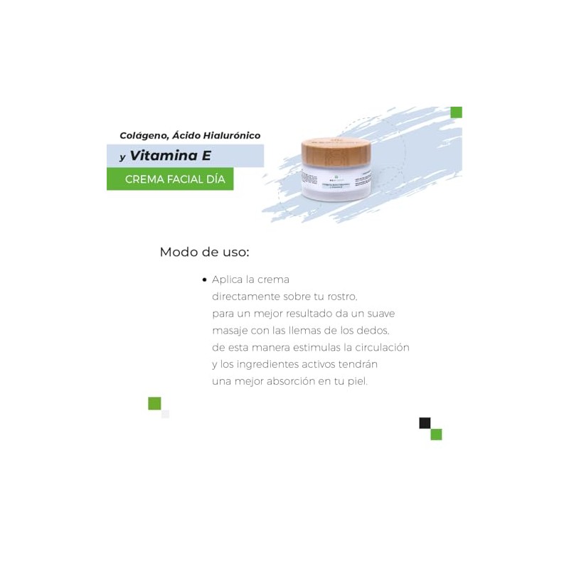 Crema facial DIA colágeno, ácido hialurónico y Vitamina E con
