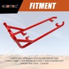 ECOTRIC Red Nerf Bars Rock Sliders Compatible with 2014-2023 Polaris