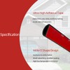 Aroilder Rubber Seal Strip, Self-Adhesive D Shape EPDM Rubber Weather