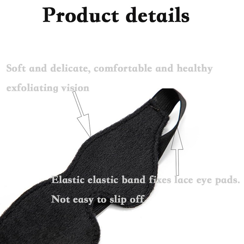 Satin Eye Mask, Soft Comfortable Silk Sleeping Cover Blindfold Tie
