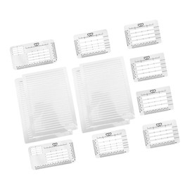 Operitacx 12pcs Calligraphy Stencil Templates for Tracing Drawing and Journaling Organized Writing Rulers for Wedding Invitations Greeting Cards and Creative Projects