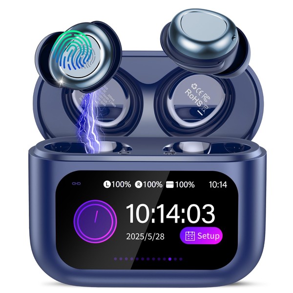 ZYHKON Sleep Earbuds Bluetooth 5.4 in Ear Touch Screen Sleep