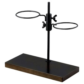 KOGU 45298 Shimomura Kogu Dripper Stand Double Height Adjustable [Made in Japan] Adjustable Top and Bottom Left/Right Movable, 2 Cups Simultaneously, Compatible with Drip Bags, Hand Drip Brewer Stand,