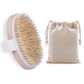 Dry Brushing Body Brush Gentle Exfoliating Brush Physical Exfoliating Scrubber Cellulite Remover Brushes,for Exfoliate, Stimulate Blood Circulation, Remove Dead Skin and Cellulite (Short)