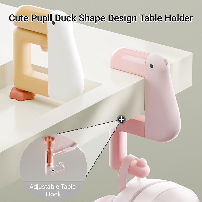 Cute Purse Hook for Table -Portable Purse Hook for Desk