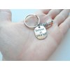 Trumpet Charm Keychain with Believe in Yourself Charm, Musician Keychain,