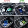 JDMCAR Upgraded Center Console Organizer Compatible with Toyota RAV4 2025