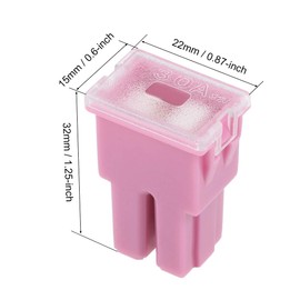 uxcell Mini Cartridge Fuse 32V 30A Female J Case Box for Truck 3pcs