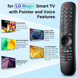 Universal for LG-TV-Magic-Remote-Control-Replacement UHD OLED QNED NanoCell MiniLED C1 C2 C3 4K 8K Smart TVs, MR23GA with Pointer and Voice Function