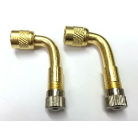 2 x MOTORBIKE MOTORCYCLE BIKE TYRE VALVE ADAPTER 90 DEGREE EXTENSION NEW