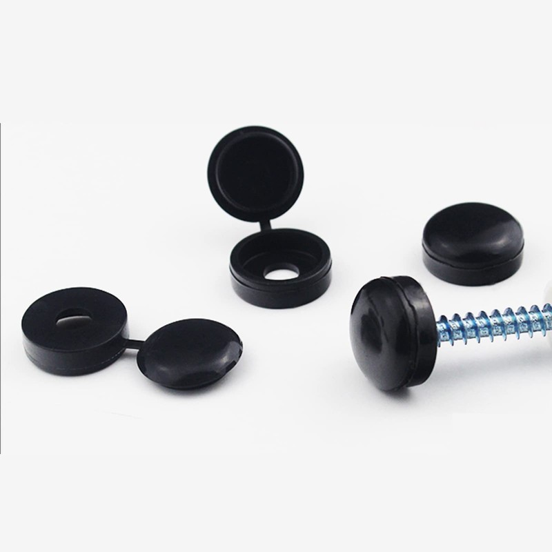 (TUISKU) Decorative Screws, M4 Plastic, Set of 40, Hinged Screws,