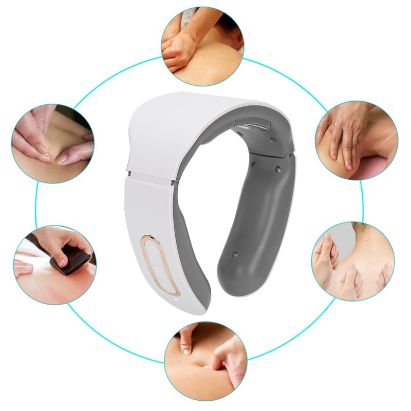 Wireless Neck Massager 9 Gears Adjustment Electric Cervical Vertebra Care