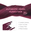 Wennalife U Tip Hair Extensions Real Human Hair, Light Burgundy