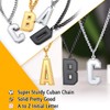 Gold Letter Chain Men & Women Initial D Pendant Necklace