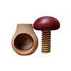 Wooden World 2 x Nutcracker made from natural beech wood