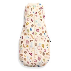 ergoPouch - Cocoon Sleep Sack Swaddle - Organic Cotton Newborn Swaddle Bag with Two-Way Zipper - Baby Swaddle Blanket for Safe Sleep 2.5tog - Bon Appetit 3-6M