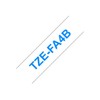 Brother TZe-FA4 Textile Tape White/Blue
